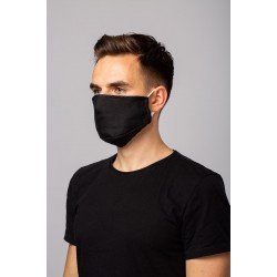 Protection respiratoire réutilisable protège-dents lavable masque de protection réutilisable pour la protection du nez en chanvre avec 3 filtres, noir