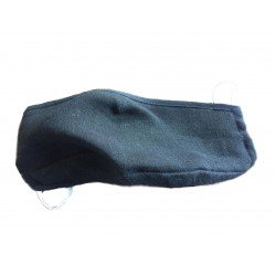 Protection respiratoire réutilisable protège-dents lavable masque de protection réutilisable pour la protection du nez en chanvre avec 3 filtres, noir