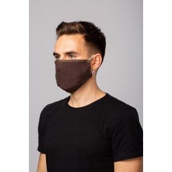 Protection respiratoire réutilisable protège-dents lavable masque de protection réutilisable pour la protection du nez en chanvre avec 3 filtres, brun