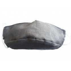 Protection respiratoire réutilisable protège-dents lavable masque de protection réutilisable pour la protection du nez en chanvre avec 3 filtres, brun