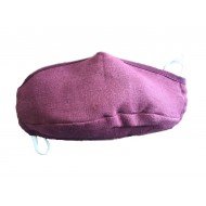 Reusable respiratory protection washable mouthguard reusable nose protection protective mask made of hemp incl. 3 filters, burgundy Reusable respiratory protection washable mouthguard reusable nose protection protective mask made of hemp incl. 3 filters, burgundy