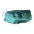 Reusable respiratory protection washable mouthguard reusable nose protection protective mask made of hemp incl. 3 filters, green