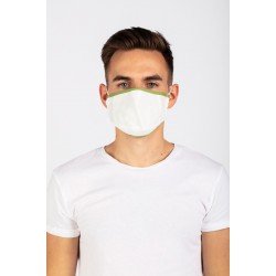 Protection respiratoire réutilisable protège-dents lavable masque de protection réutilisable pour la protection du nez en chanvre avec 3 filtres, vert ivoire