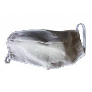Reusable respiratory protection washable mouthguard reusable nose protection protective mask made of hemp incl. 3 filters, natural