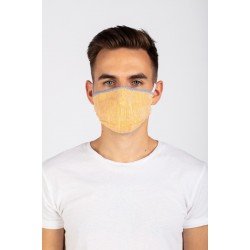 Protection respiratoire réutilisable protège-dents lavable masque de protection réutilisable pour la protection du nez en chanvre avec 3 filtres, bleu orange