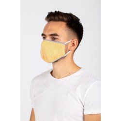 Protection respiratoire réutilisable protège-dents lavable masque de protection réutilisable pour la protection du nez en chanvre avec 3 filtres, bleu orange