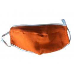 Protection respiratoire réutilisable protège-dents lavable masque de protection réutilisable pour la protection du nez en chanvre avec 3 filtres, orange