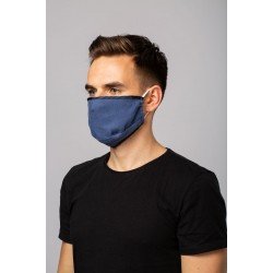 Protection respiratoire réutilisable protège-dents lavable masque de protection réutilisable pour la protection du nez en chanvre avec 3 filtres, bleu royal