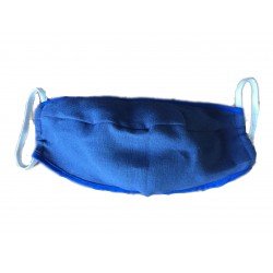 Protection respiratoire réutilisable protège-dents lavable masque de protection réutilisable pour la protection du nez en chanvre avec 3 filtres, bleu royal