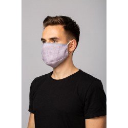 Protection respiratoire réutilisable protège-dents lavable masque de protection réutilisable pour la protection du nez en chanvre avec 3 filtres, lilas