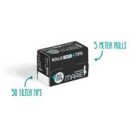 Marie Rolls Slim Ultrafine Endless Papers Sigarettenpapier + filtertipjes, 5 meter + 50 tipjes