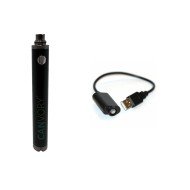 Vape Pen Batterij Verdamper Verstuiver 1600mAh Zwart 510 schroefdraad