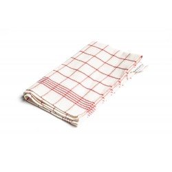 Hemp Kitchen Towel Red