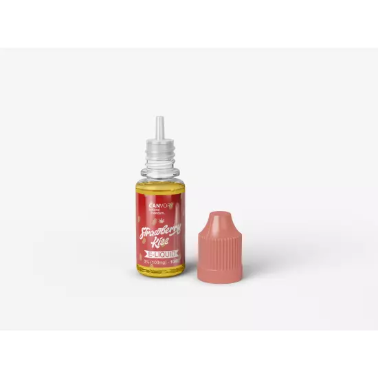 Cannabidiol E Liquid Strawberry Kiss 3 CBD 300mg Nicotine Free, 10ml  (7640177583376)