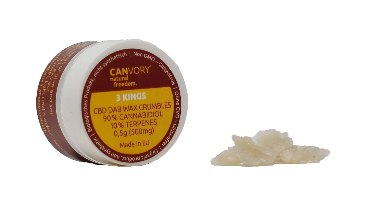 3 Kings CBD Terpsolate Cannabidiol Dab Wax 90 , 500 mg