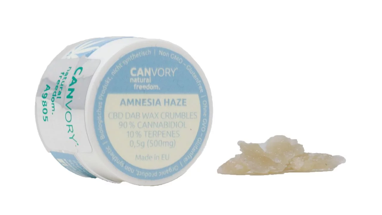 Amnesia Haze CBD Terpsolate Cannabidiol Dab Wax 90 , 500 mg