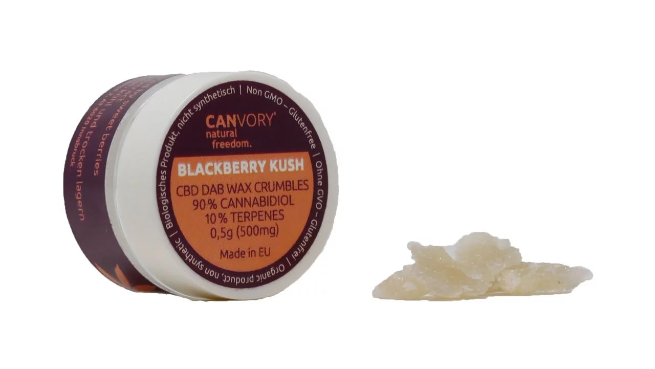 Blackberry Kush CBD Terpsolate Cannabidiol Dab Wax 90 , 500 mg