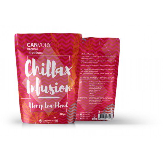 Chillax Infusion - Hemp Tea Blend Cannabis Tea 3 CBD, 30g - CANVORY