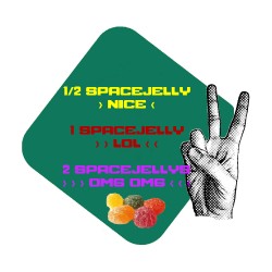 Vegan 10-OH-HHC Space Jellys Hydroxy-hexahydrocannabinol Cannabis Candy Marijuana Gummy Bears, 250mg 10-OH-HHC Vegan 10-OH-HHC Space Jellys Hydroxy-hexahydrocannabinol Cannabis Candy Marijuana Gummy Bears, 250mg 10-OH-HHC