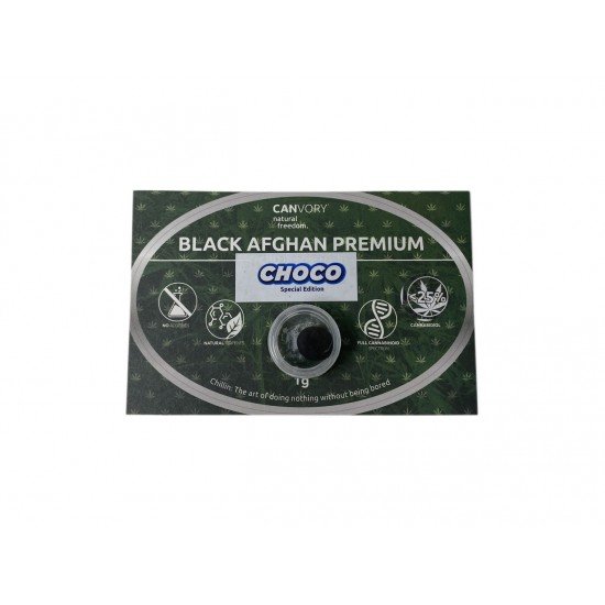 Black Afghan Choco Hashish 30 CBD Cannabidiol Pollinate Dry Extract, 1 grams - CANVORY